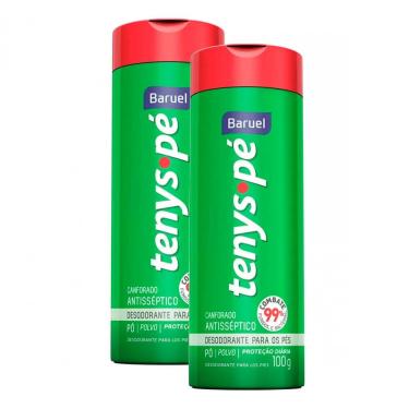 Imagem de Kit 2 Tenys Pé Baruel Talco Canforado 100g