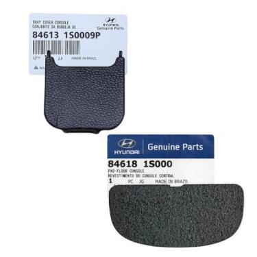 Imagem de Kit Acabamento Console Freio de Mão HB20 HB20S 2013 a 2019 - HYUNDAI