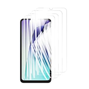 Imagem de 4 protetores de tela para Redmi 14C 5G, vidro temperado cristal 9H HD, capa antirriscos de alumínio de alta qualidade, compatível com 6,88" (HD)