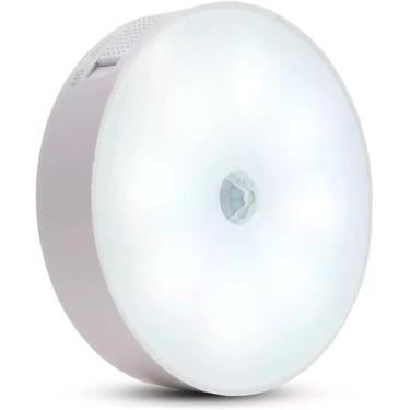 Imagem de Kit com 2 Luminárias LED Recarregáveis com Sensor de Presença, Sem Fio, Fixação Adesiva, Branco