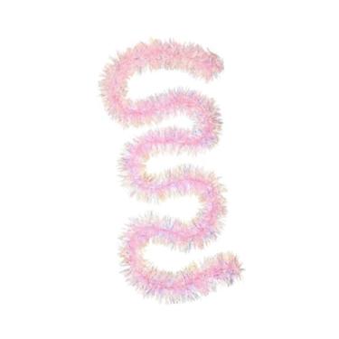 Imagem de MotiveTech Guirlanda de Natal com enfeites brilhantes, serpentinas torcidas, decoração natalina para árvore de Natal, ideal para ambientes internos e externos,