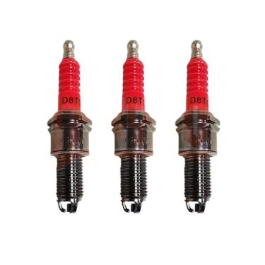 Imagem de 3 eletrodos de ignição D8TC adequado para motocicleta 125CC 150CC 200CC CG125 CF250 CH250 GY6 ATV ciclomotor scooter dirt bike kart (3 peças)