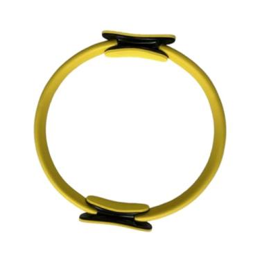 Imagem de Baoblaze Anel de Pilates, Círculo Elástico de Fitness com Alças para Homens e Mulheres, Equipamento de Exercício Profissional para Academia em Casa, Amarelo