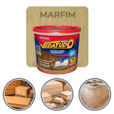 Imagem de Massa Para Madeira Dryko Vedatudo Marfim 400g Acrílica para Correção R