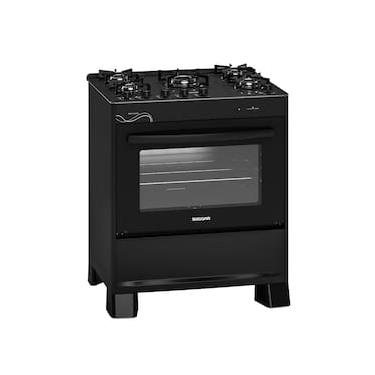 Imagem de Fogão de Piso 5 Bocas Suggar Neo Glass Vidro Temperado Bivolt Preto