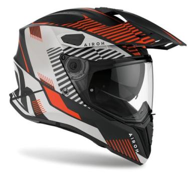 Imagem de Capacete Airoh Commander Boost Big Trail Trilha Laranja, Preto Laranja