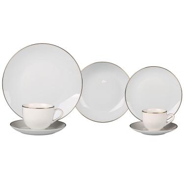 Imagem de Aparelho de Jantar 42 Peças L'Hermitage Legacy em Porcelana - Branco/Dourado