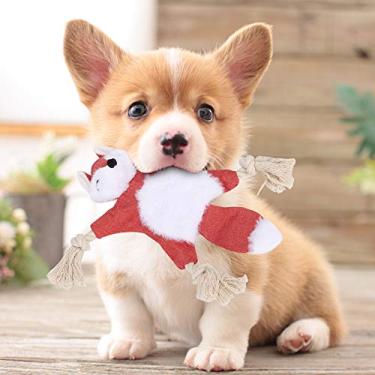 Imagem de Brinquedos Sibilantes do Cão Com Papel de Toque, Brinquedos do Cão do Luxuoso Com Dentes Sadios do Filhote de Cachorro que Limpam Brinquedos Interativos Dos Cães para o