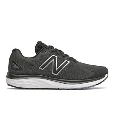 Imagem de New Balance Fresh Foam 680 V7 Tênis de corrida masculino, Preto/Star Glo, 9 X-Wide