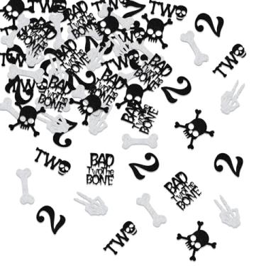 Imagem de KEWUFD Confete Bad Two The Bone, Decorações Para Chá De Bebê 2 Anos, Festa Com Tema Musical, Suprimentos Decoração 15 200 Peças