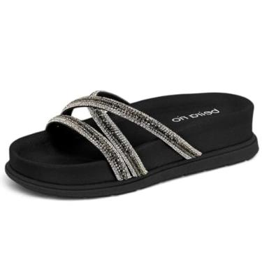 Imagem de Tamanco Feminino Flatform Conforto Tira Strass Beira Rio