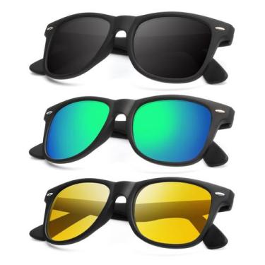 Imagem de Óculos de sol KALIYADI com visão noturna polarizada para homens e mulh