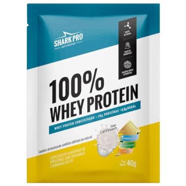 Imagem de 100% Whey Protein - 1 Sachê 40g Leitinho - Shark Pro