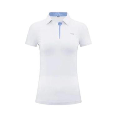 Imagem de Camiseta De Golfe Feminina De Verão, Secagem Rápida, Respirável, Ajust