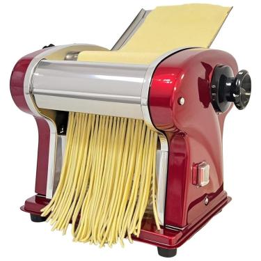 Imagem de Máquina Elétrica de Fazer Massas para Casa - Fabricadora de Macarrão com Cortador Incorporado de 2,5mm - 135W - 5Kg/h de Produção SHILINTONG