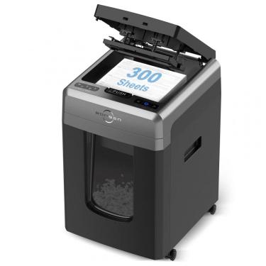 Imagem de Triturador de Papel Automático BONSEN 300 Folhas, Trituração Contínua 60 Minutos para Uso Comercial Intenso, 30 Minutos Manual, Corte Micro
