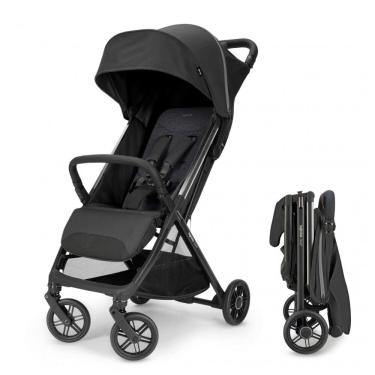 Imagem de Carrinho de Bebê Inglesina Quid³ Preto Cósmico - Ultraleve 6,3 kg, Compacto, Dobrável com Uma Mão, Compatível com Bebê Conforto