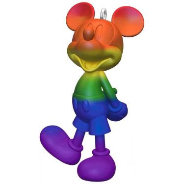 Imagem de Enfeite de Natal Hallmark Keepsake Mickey Mouse Arco-Íris, Plástico Colorido 4x6,4x3,3 cm