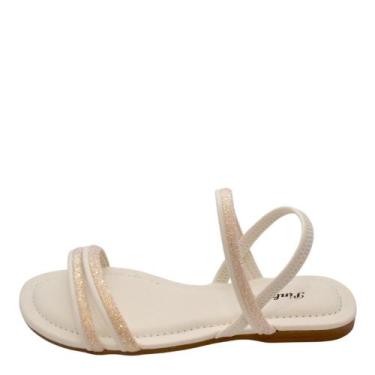 Imagem de Sandália Infantil Pink Cats Flat REF: V-5842, Off white, 28