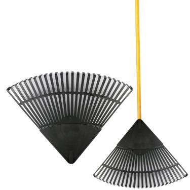 Imagem de Vassoura Rastelo Plástica 26 Dentes Com Cabo 1,2m Durín