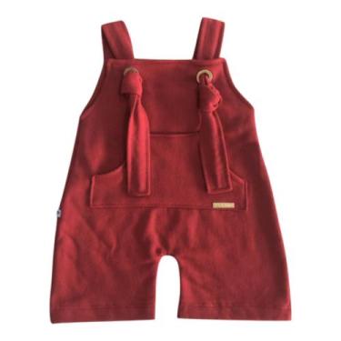 Imagem de Macacão Bernardo - MRM Boys , Vermelho, G, Veste 6 a 11 meses 