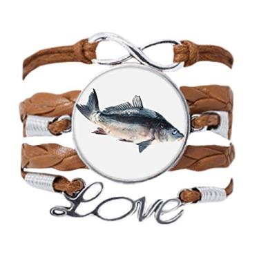 Imagem de DIYthinker Atividades de peixe oceano, comida art déco, presente, pulseira moderna, pingente de corda de amor, presente
