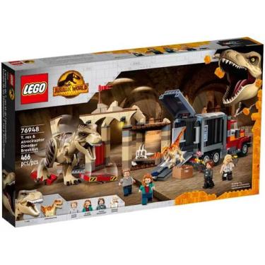 Imagem de Lego Jurassic World Fuga Do Atrociraptor E T Rex 76948