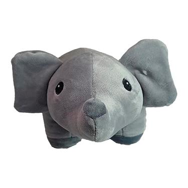 Imagem de Brinquedo Bichinho Pelúcia Safari Fofinho Olho Bordado Em Pé 24Cms (Elefante)