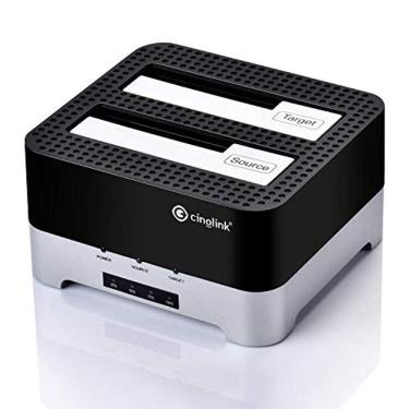 Imagem de Clon Dock HDD duplicador Disco Hard Reader SATA Disco Disco Estação de Acoplamento USB 3.0 SSD HDD Docking Station Dual Bay para 2.5 ou 3.5inch HDD co