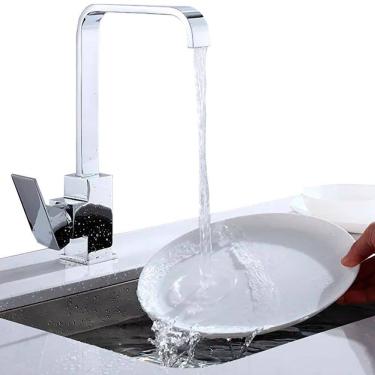 Imagem de Torneira Gourmet para Banheiro Cozinha Churrasqueira Lavabo Bica Alto com Giro 360º Mon...