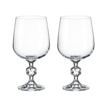 Imagem de Jogo com 2 Taças de Cristal Para Água 340 ml Claudia Bohemia