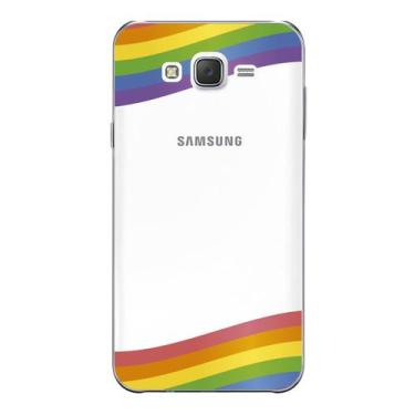 Imagem de Capa Case Capinha Samsung Galaxy  J5  Arco Iris Faixas - Showcase