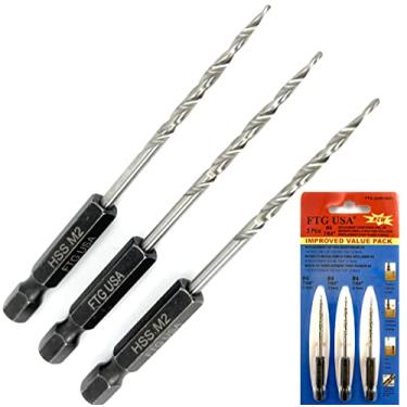 Imagem de Broca escareadora de reposição FTG USA 3 peças (#4 7/64 polegadas)