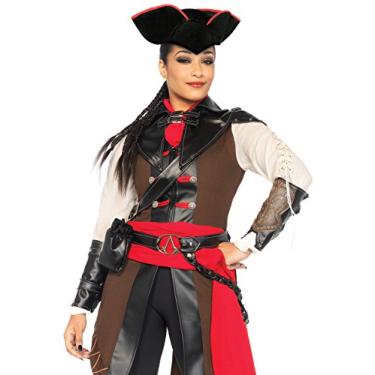 Imagem de Leg Avenue Fantasia feminina de luxo de Assassin's Creed, 8 peças, Aveline, Multi, Small