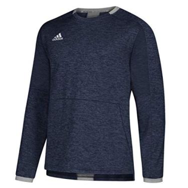 Imagem de Adidas Camisa pulôver masculina Fielders Choice, bolso canguru, escolha de cor 12R7, Azul marino, Medium