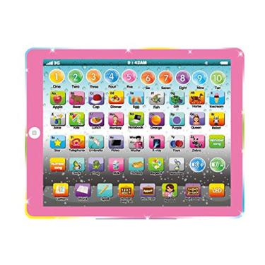 Imagem de Wenbeier Tablet Infantil Educativo ABC Learning para Crianças com 3 Anos ou Mais, 8 GB de Memória, Rosa