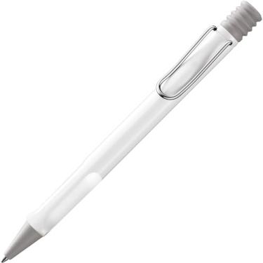 Imagem de Lamy Safari branca - Caneta esferográfica com aderência ergonômica e largura da linha M - para escrita longa agradável - feita de plástico ASA robusto - incluindo refil de grande capacidade M 40,6 cm