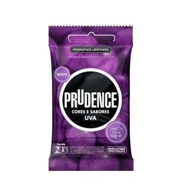 Imagem de Preservativo Cores & Sabores Prudence Uva - 3 unidades