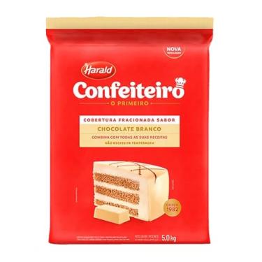 Imagem de Chocolate Confeiteiro Fracionado Branco em Barra 5Kg Harald