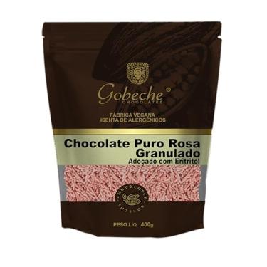 Imagem de Chocolate Puro Rosa Granulado Adoçado com Eritritol 400g