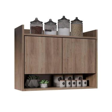 Imagem de Armário De Cozinha Aéreo 70,5 Cm Com Nicho Colin Freijó M12 - D`rossi