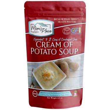 Imagem de Mom's Place Gluten-Free Mistura de creme de batata e sem laticínios, equivalente a 2 latas de sopa condensada 68 g - vegano, sem nozes, sem milho e sem soja