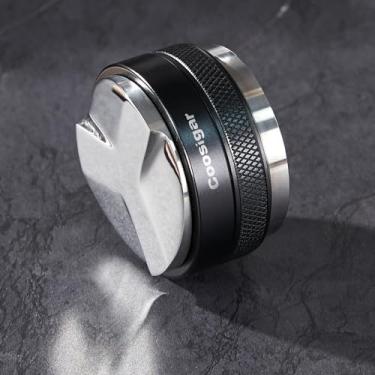 Imagem de Coosigar Distribuidor e adulterador de café de 58 mm, nivelador de café de cabeça dupla serve para Gaggia E61 58 mm Portafilter, adulterador de mão expresso profissional.