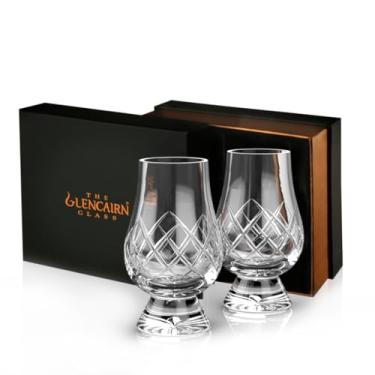 Imagem de GLENCAIRN Copo de uísque premium cortado, conjunto de 2 para presente