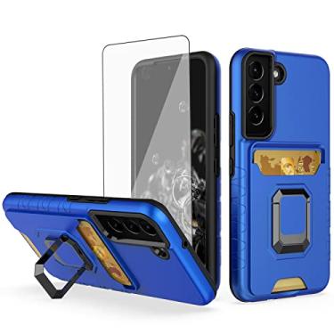 Imagem de Asuwish Capa de celular para Samsung Galaxy S22 Plus 5G com capa protetora de tela e suporte fino para cartão de crédito acessórios para celular Gaxaly S22+5G Galaxies S22plus 22S + S 22 22+ G5