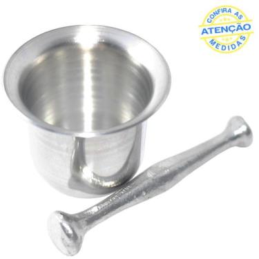 Imagem de Almofariz Pilão Socador de Alho em Aluminio - Global Alumínio