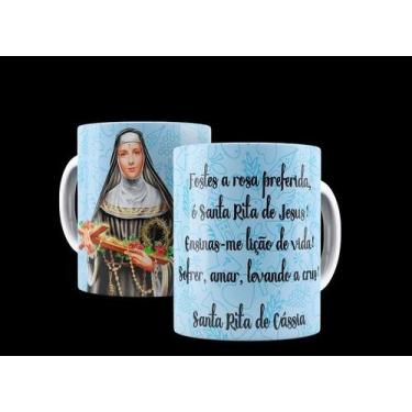 Imagem de Caneca Católica Oração À Santa Rita De Cássia - Villa Caneca