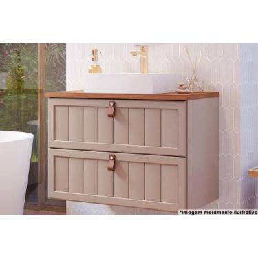 Imagem de Gabinete de Banheiro Suspenso Sense 1 Gaveta e 1 Porta Basculante c/Cu