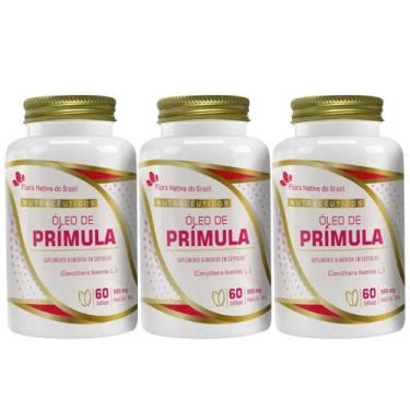 Imagem de 3x Óleo de Prímula 60 SoftCaps 500mg - Flora Nativa do Brasil