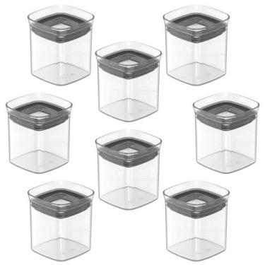 Imagem de 8x Porta Temperos Pote 150ml Organizador OU Block Hermético
